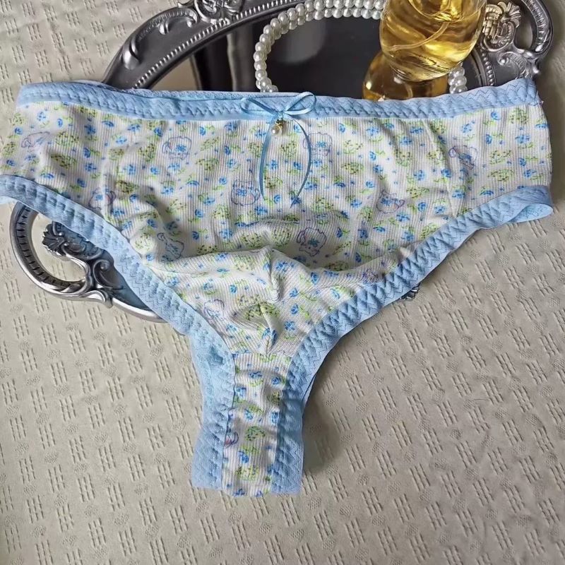 Pouch Boxer Pouch - メンズレースセクシーTバック下着、女装用プリントボウ付き、柔らかく通気性のある凸型ポーチ付きGストリングTバックブリーフ、セクシーランジェリー