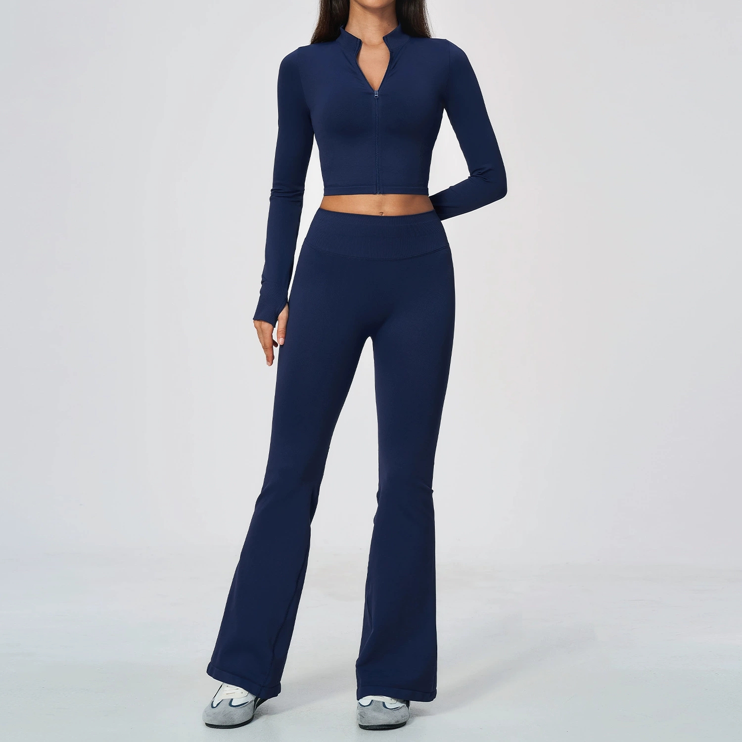 レディース シームレス トラックスーツ ヨガセット 2点セッ - Compression Long Pant のレビューと価格