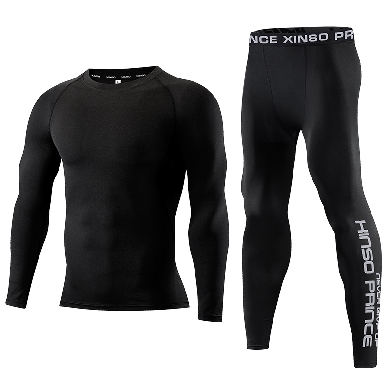メンズコンプレッションセット2点セット 長袖シャツとパンツ  - Compression Long Pant のレビューと価格