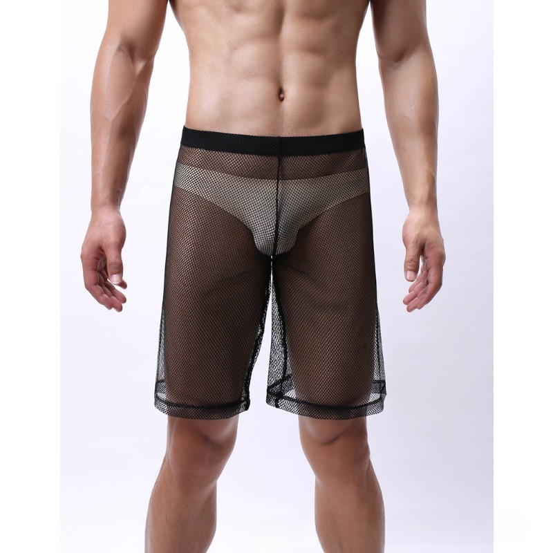 ローライズメッシュエロ下着男性通気性男性ボクサーパンツ透明水 - Pouch Boxer Pouch のレビューと価格