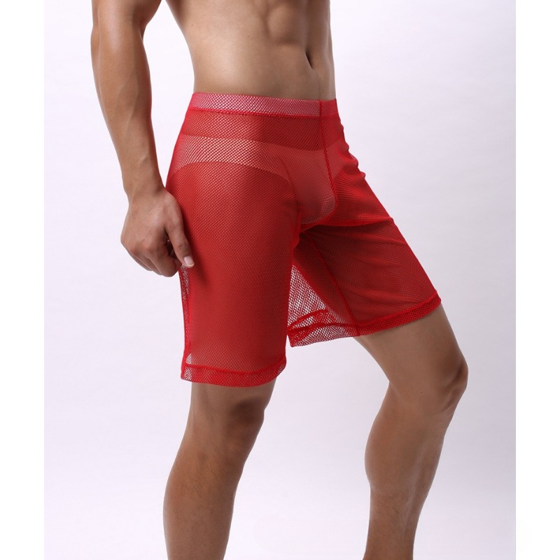 ローライズメッシュエロ下着男性通気性男性ボクサーパンツ透明水 - Pouch Boxer Pouch のレビューと価格