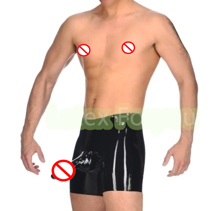 男性用のラテックス製シースパンティー,男性用の柔らかい下着, - Pouch Boxer Pouch のレビューと価格