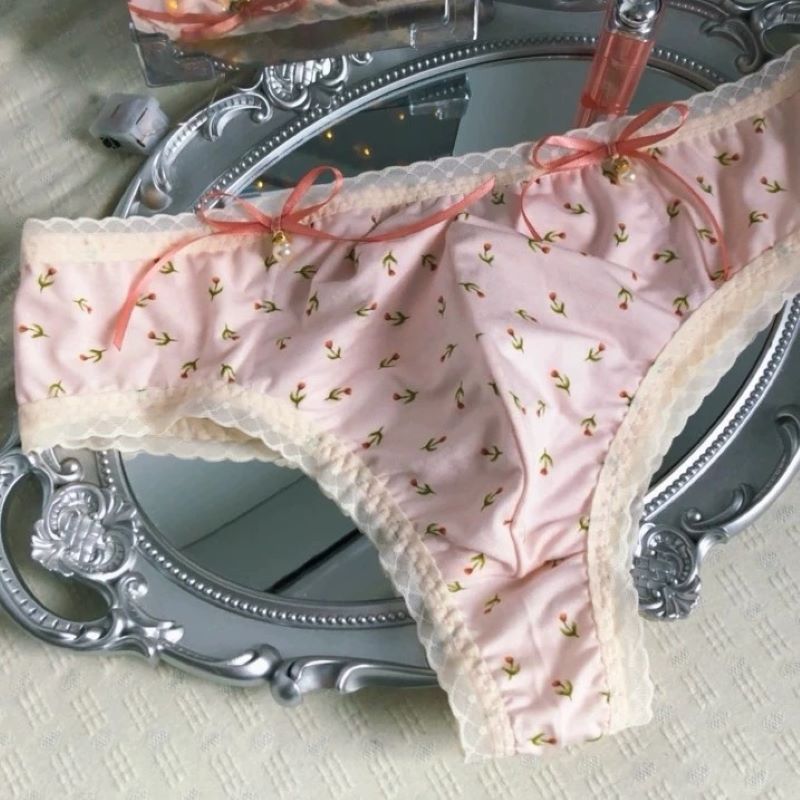 メンズレースセクシーTバック下着、女装用プリントボウ付き、柔 - Pouch Boxer Pouch のレビューと価格