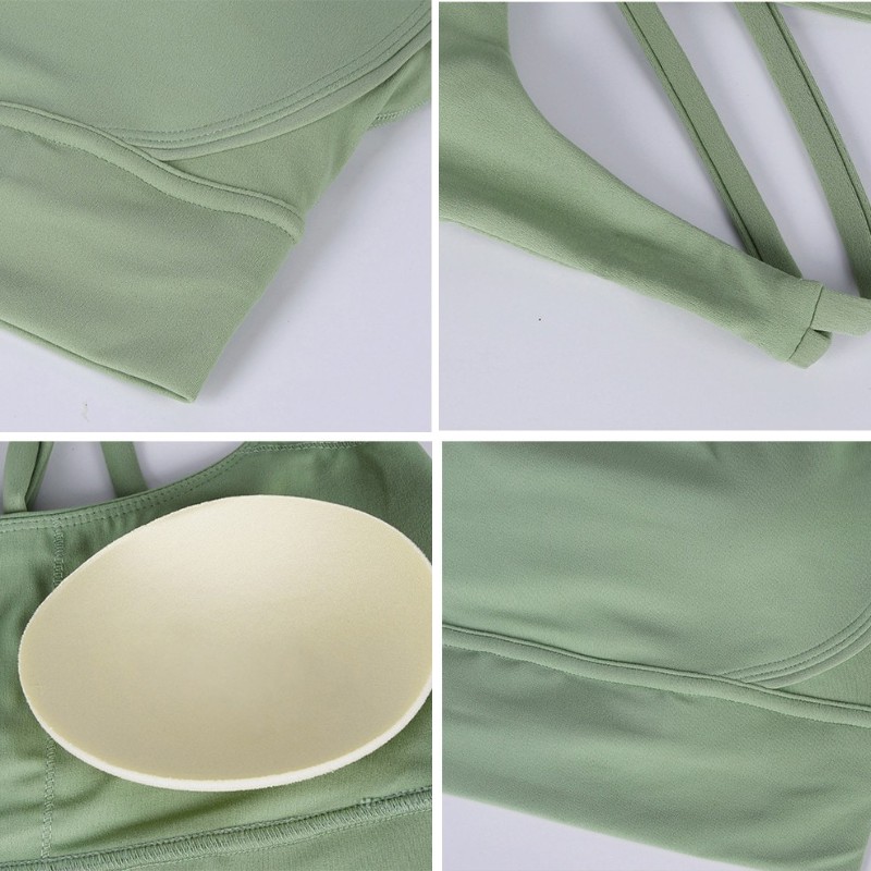 女性用ナイロンブラ,クロスバック,ヨガ,フィットネス,ジム, - Quick Dry Underwear のレビューと価格